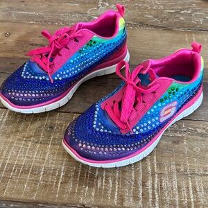 Skechers Skech-Knit Memory Foam Bling Sneakers